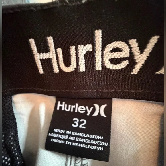 Hurley Men's Flat Front Shorts - 32W - Navy, Grey, Charcoal - 3-Pack - Lot of 3 - Picture 4 of 9